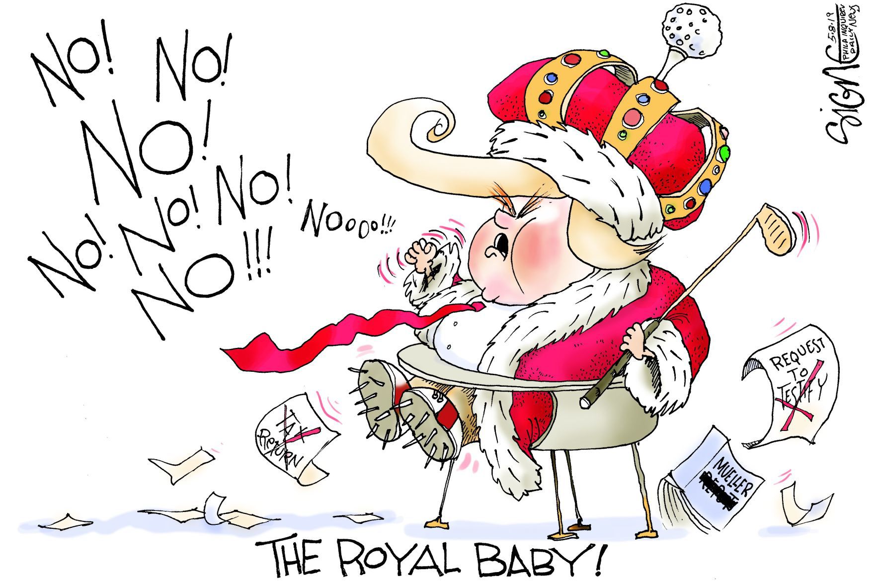 Signe Wilkinson cartoon